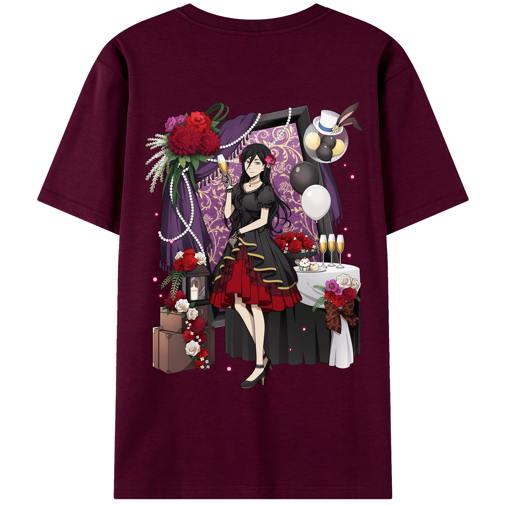 （画像用） 文豪ストレイドッグス Bungo Stray Dogs レディース半袖Tシャツ(バックプリント)